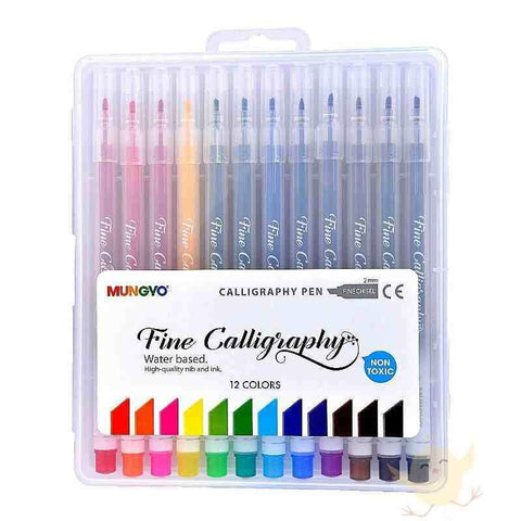 Mungyo 12 Calligraphy Pen water based (MCF-12) - Basics.Pk