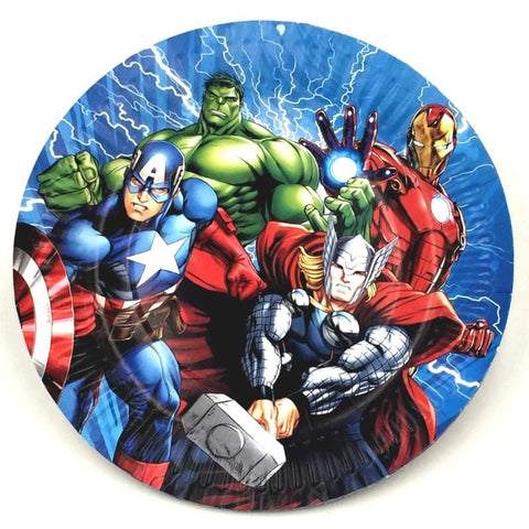 Plates (10 Large) Avengers theme - Basics.Pk