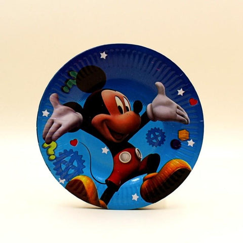 Plates (10 Small) Mickey Mouse theme - Basics.Pk