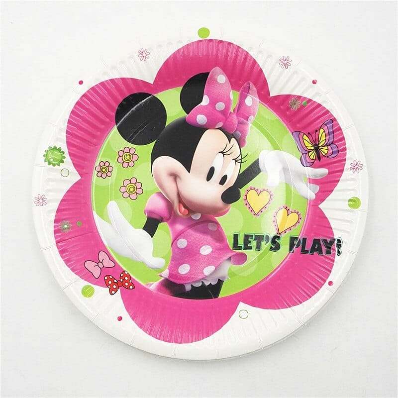 Plates (10 Small) Minnie Mouse theme