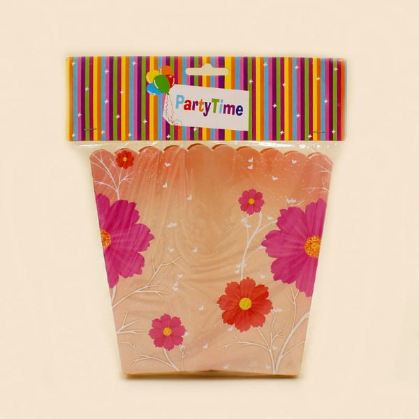 Popcorn box Pink Flowers 6Pcs