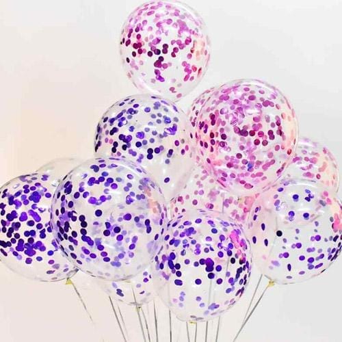 Balloons Confetti  Pack of 5 Purple - Basics.Pk