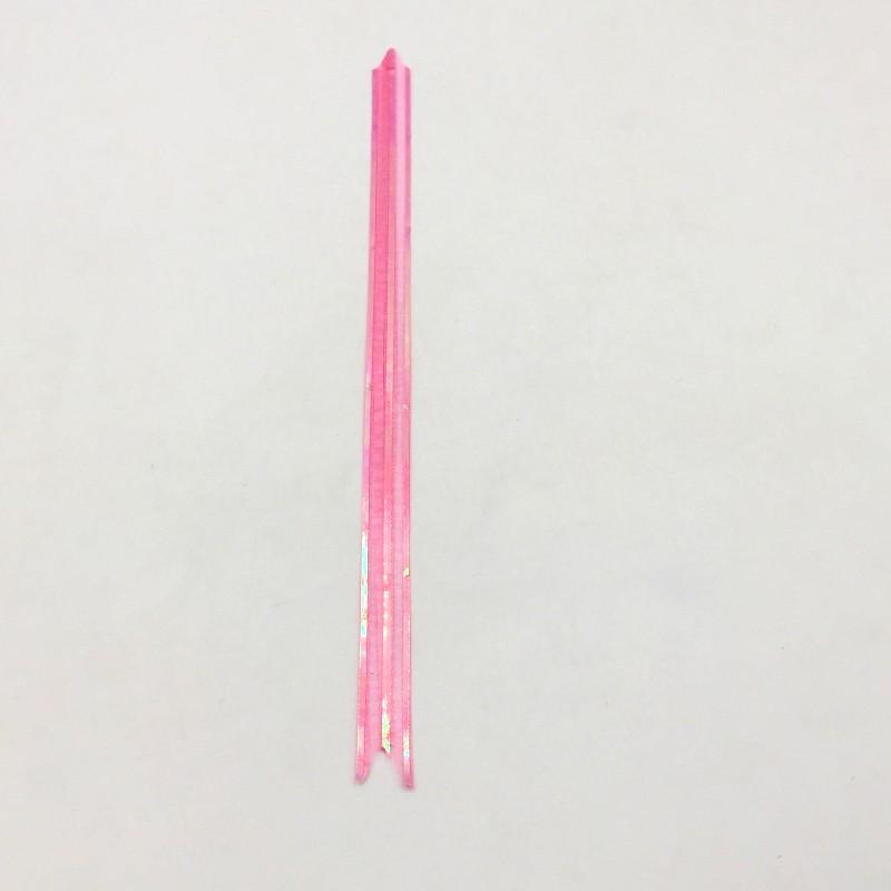 RIBBON Fabric Translucent Tie Flower ribbon Pink (single) - Basics.Pk