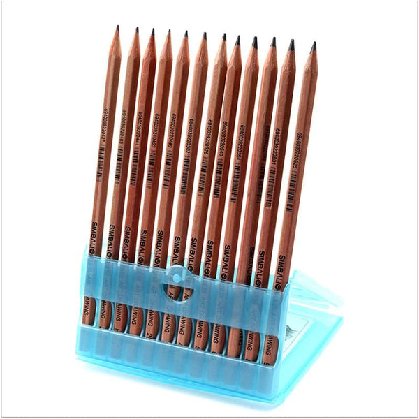 Simbalion Sketch Pencils Set - Premium Drawing Pencils ( 12 pencils)