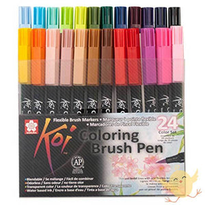 Sakura Koi coloring brush pens XBR-24 - Basics.Pk