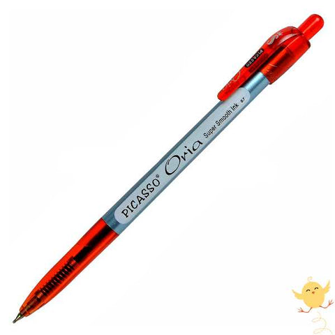 Picasso Oria Ballpoint 0.7mm Super Smooth Ink Pen Red