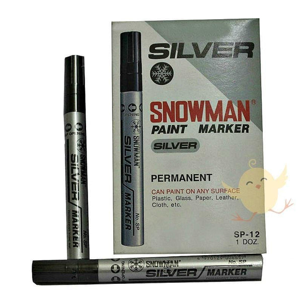 SNOWMAN SILVER PAINT Marker [SP-12] - Basics.Pk