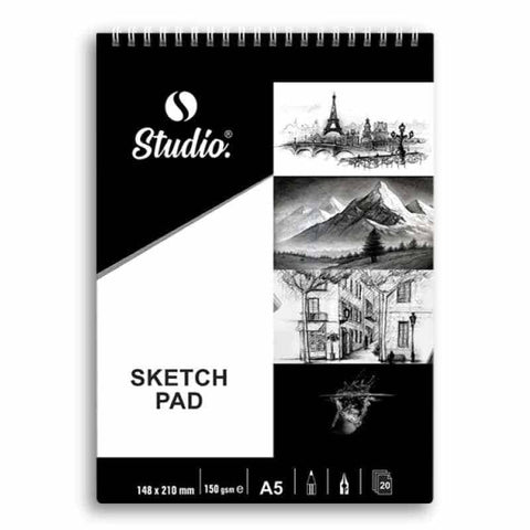 Studio A5 Water Color Sketch Pad For Artist 150 GSM