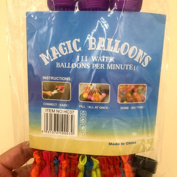 Balloons Water Balloons Plastic Packing (111Pcs) - Basics.Pk