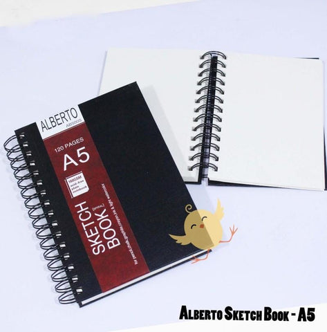 Alberto Sketch Book Hard Bound A5 - Basics.Pk