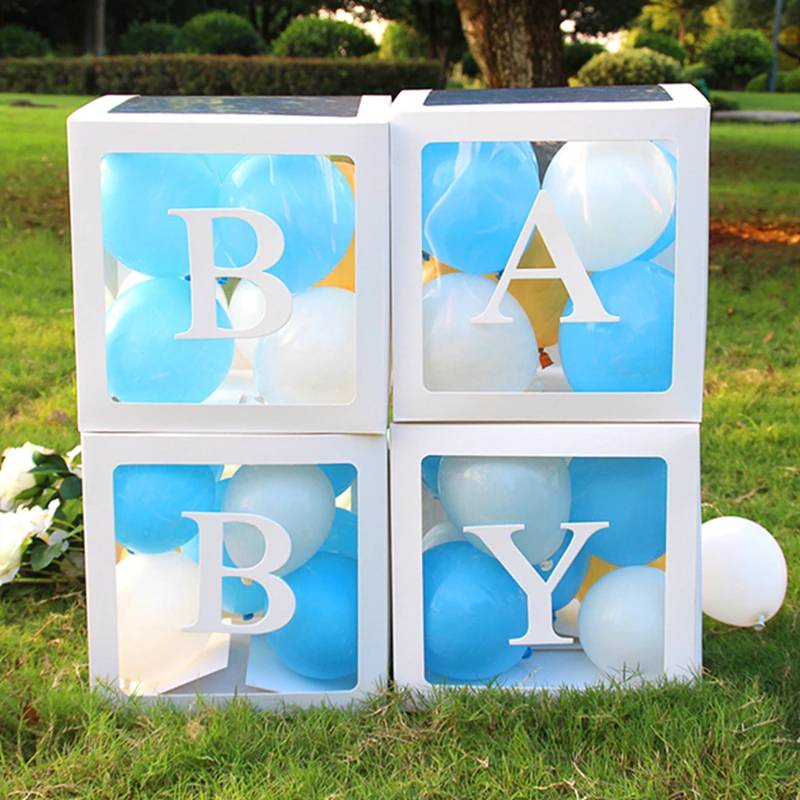 Balloons  BABY Box +  Milky Mix Color 10 inches ( Blue )