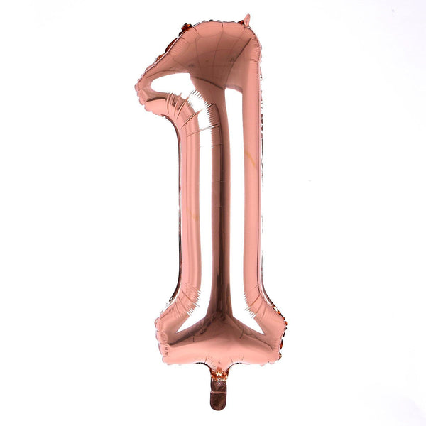 Balloons Foil Rose Gold 16 inches Single Number - Basics.Pk