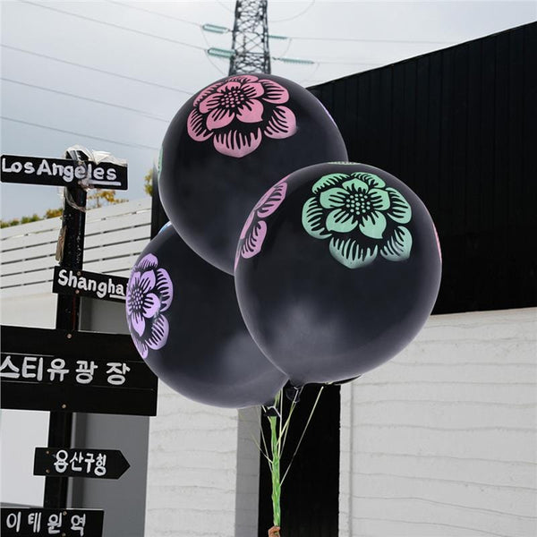 Balloon FLOWER Latex Extra Large Single 24 inches ( Pack of 3 )
