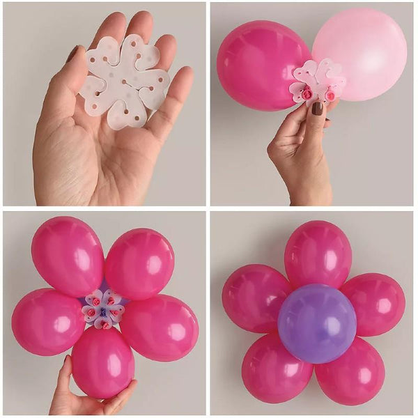 Balloons Flower Clips (6 Pcs) - Basics.Pk
