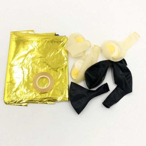 Balloons Golden 1st with Confetti Pack of 10 - Basics.Pk