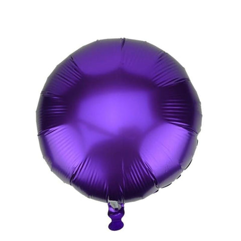 Balloons Foil Round Purple - Basics.Pk