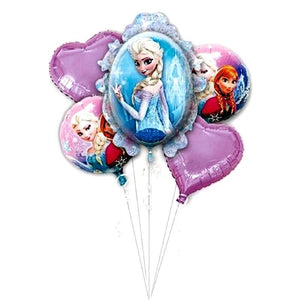 Balloons Foil Frozen Princess Pack of 5 (YF4086) - Basics.Pk