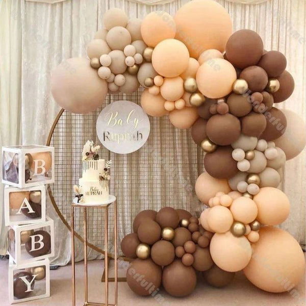 Balloons Light Brown Balloons 10 inches ( Skin Single )