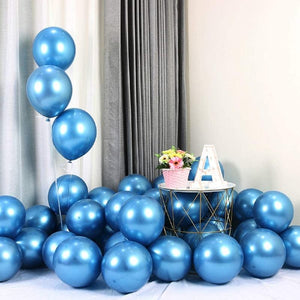 Balloons Metallic Blue (single, 25 or 50 Balloons)