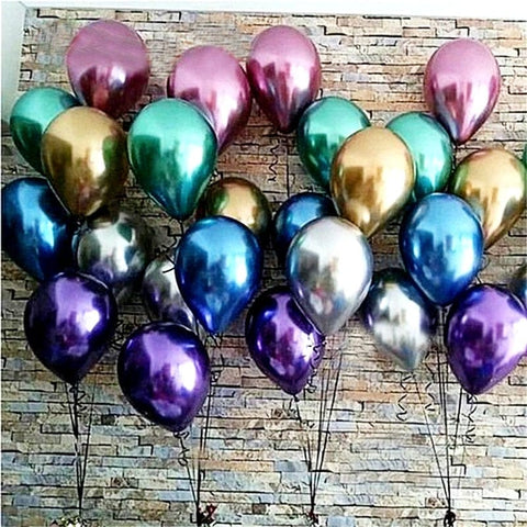 Balloons Metallic Mix - (Single, Pack of 10 , 25 and 50)