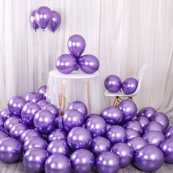 Balloons Metallic Violet - Dark Purple (single, 25 or 50 Balloons)