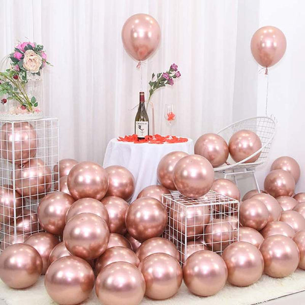Balloons Metallic Rose Gold (single, 25 or 50 Balloons)