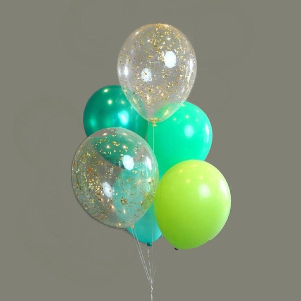 Balloons Set Confetti + Metallic + Milky Balloons (Pack of 6) - Basics.Pk