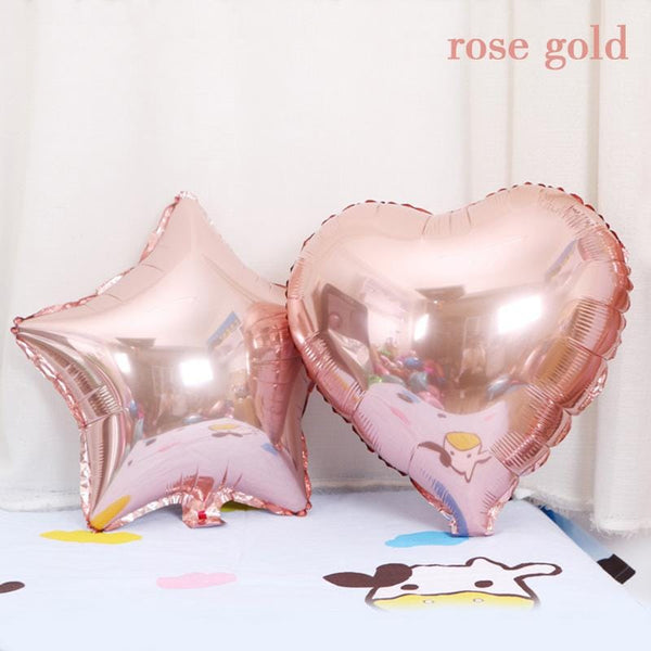 Balloons Foil Heart Shape Rose Gold - Basics.Pk