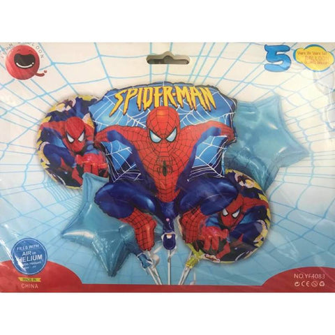 Balloons Spiderman Pack of 5