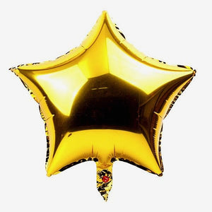Balloons Foil Star Shape 10 inches Golden ( Single )