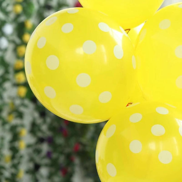 Balloons Dots Yellow Color Single - Basics.Pk