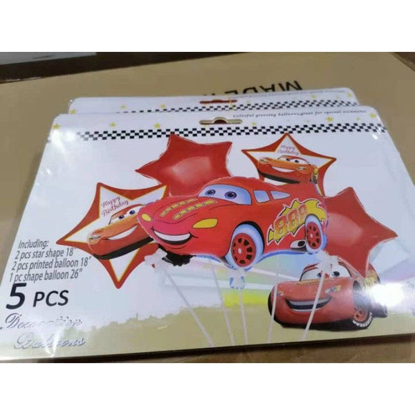 Balloons Foil Cars Pack of 5