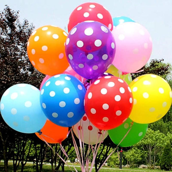 Balloons Dots MIX Colors ( 10, 25, 50, 100 Pcs)