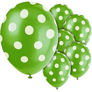 Balloons Dots Green Color Single - Basics.Pk