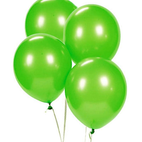 Balloons Plain Party Balloons Green (Single) - Basics.Pk
