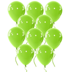 Balloons Plain Party Balloons Light Green (Single) - Basics.Pk