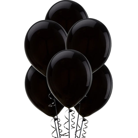 Balloons Plain Party Balloons Black ( Single, 25, 50 and 100 balloons )