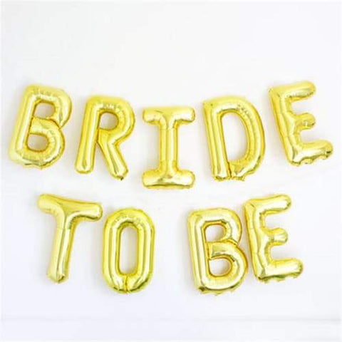 Balloons Foil Bride To be Golden - Basics.Pk