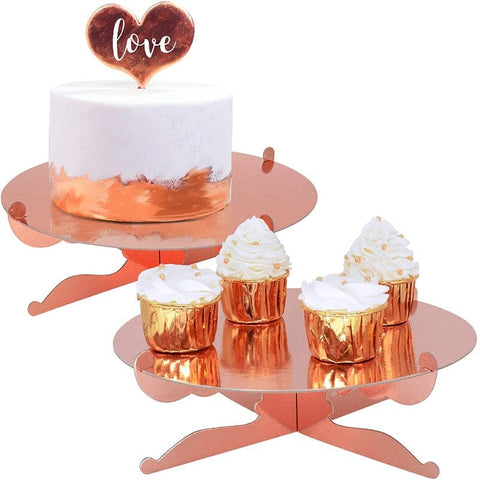 Cake Stand Rose Gold ( 2-4 pound cake )