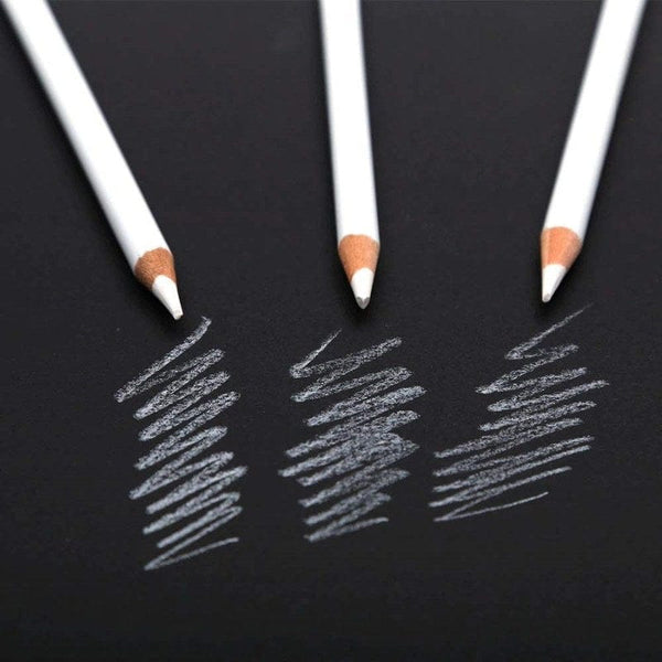 White Charcoal Pencils [pack of 3]