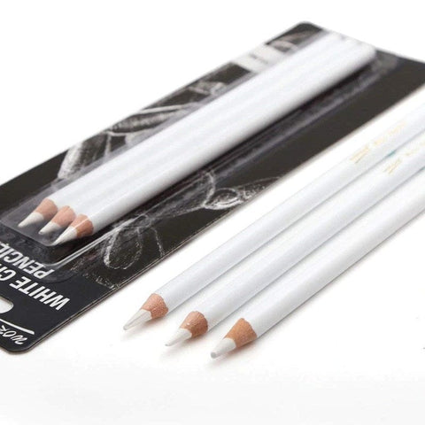 White Charcoal Pencils [pack of 3]