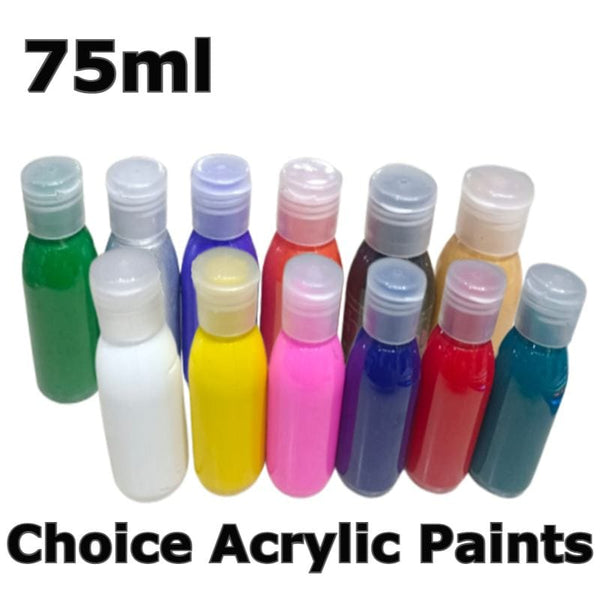 CHOICE 75ml Acrylic Paints VIBRANT COLORS