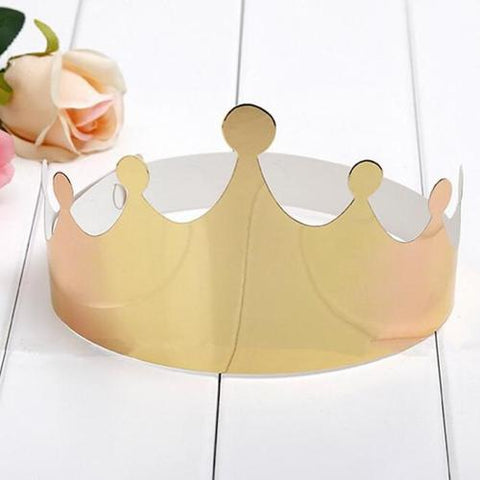 Caps Glitter Crown  in Golden - Basics.Pk