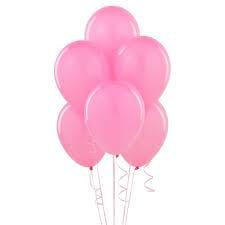 Balloons Plain Party Balloons Light Pink (Single) - Basics.Pk