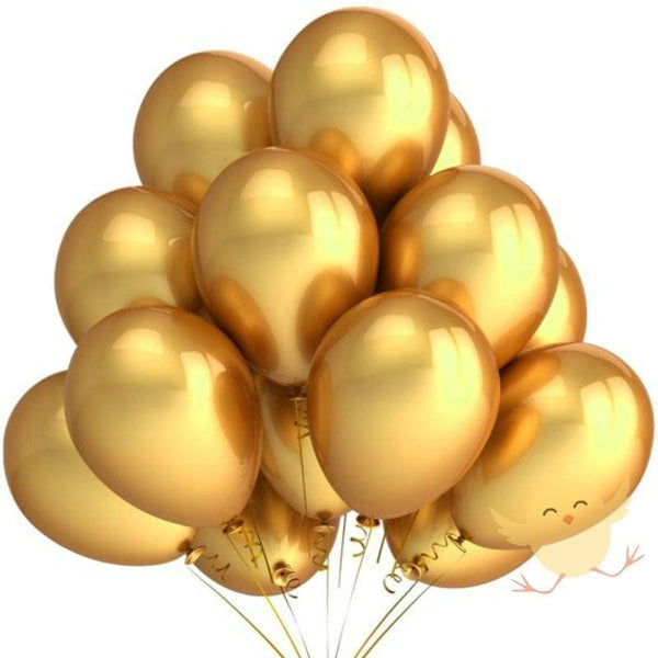 Balloons Metallic Golden (single) - Basics.Pk