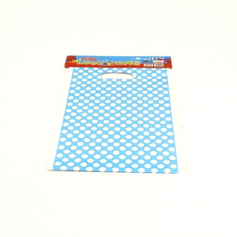 Goody Bags 10 Light Blue Dots theme - Basics.Pk