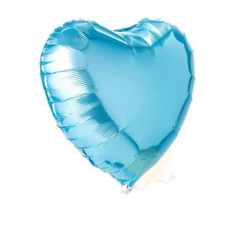 Balloons Foil Heart Shape Light Blue - Basics.Pk