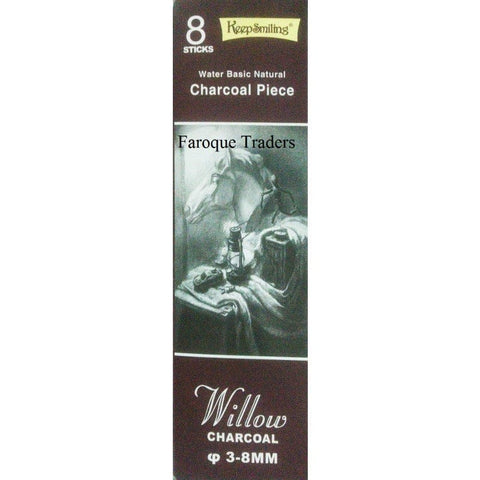 Keep Smiling Charcoal Sticks Willow (Pack of 8)