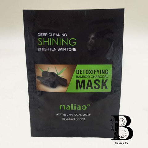Maliao Deep Cleaning Shining Detoxifying Bamboo Charcoal Facial Mask ( single sheet )