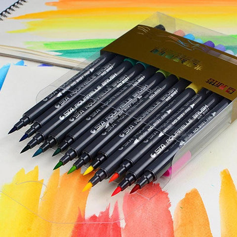 STA Aquarelle Duo 24 coloring brush Pens (31101) - Basics.Pk
